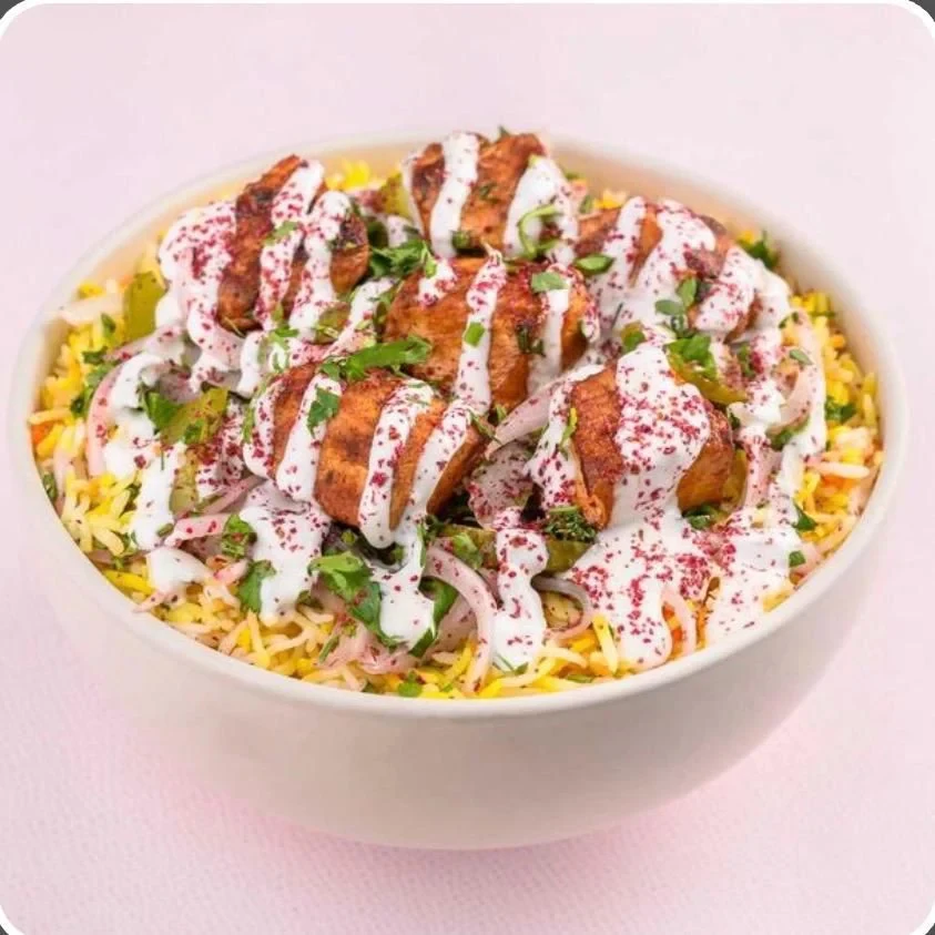Chicken Rice with Sauce